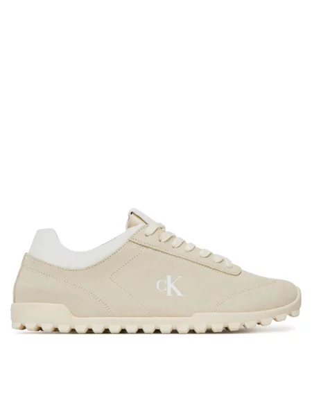 Sneakersy Calvin Klein Jeans beżowe