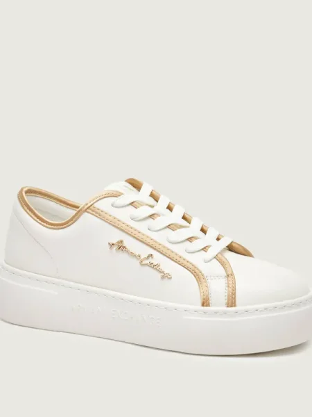 Sneakerși Armani Exchange bej