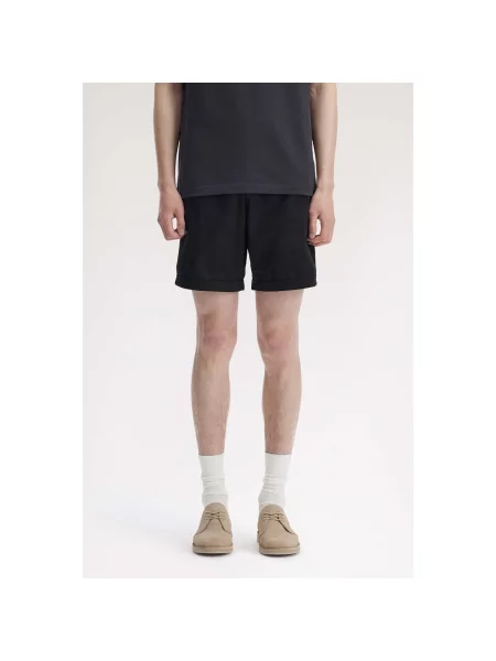 Twill rövidnadrág Fred Perry fekete