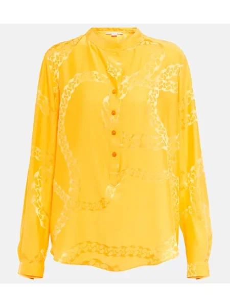 Cămașă Stella Mccartney din jacard galben