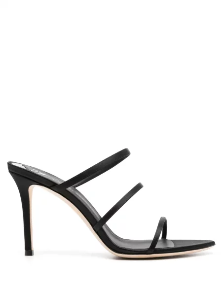 Sandale Giuseppe Zanotti din satin negru
