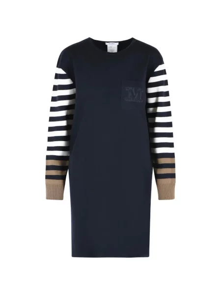 Rochie Max Mara de lână de costum albastru