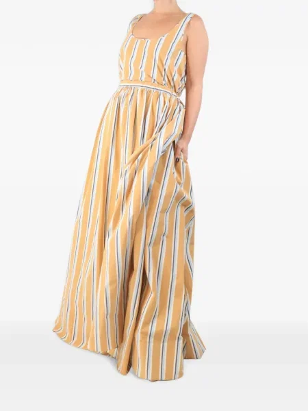 Rochie maxi Brock Collection cu dungi portocaliu
