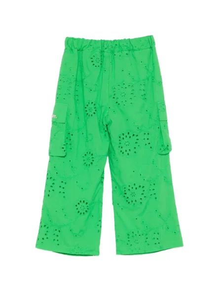 Spodnie cargo dziecięce Msgm zielone