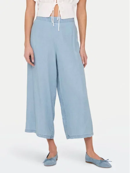 ONLY Kuloty Charis Wide Leg niebieski
