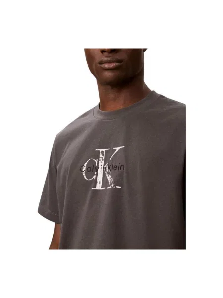 Tricou Calvin Klein Jeans gri