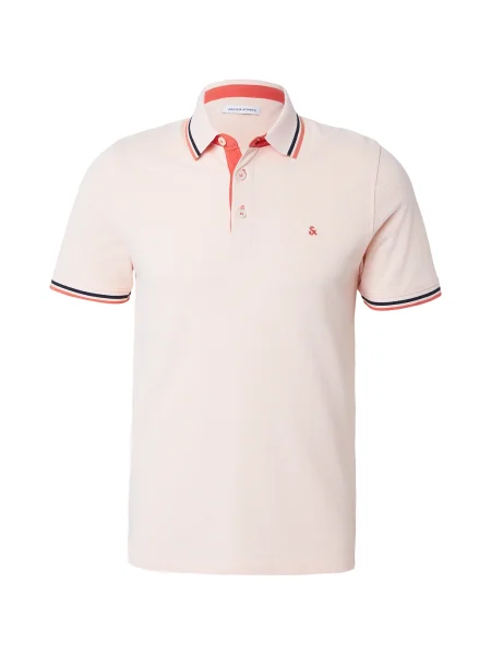 JACK & JONES Majica JJEPAULOS pijeska / tamno plava narančasta