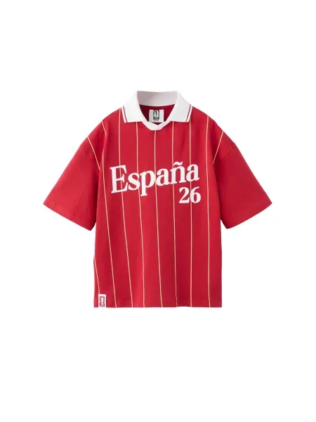 MANGO KIDS Tricou FIFAES galben deschis / roșu alb