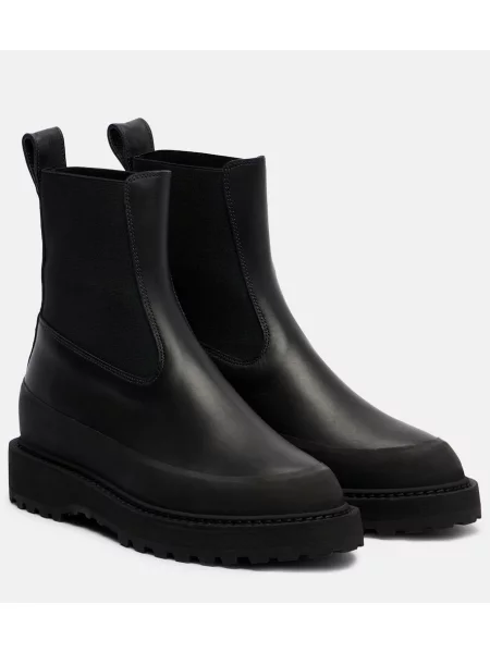 Botine chelsea Le Monde Beryl din piele negru