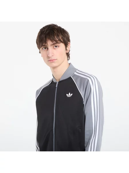 Φούτερ adidas Sst Tt Black/ Grey/ White M λευκό