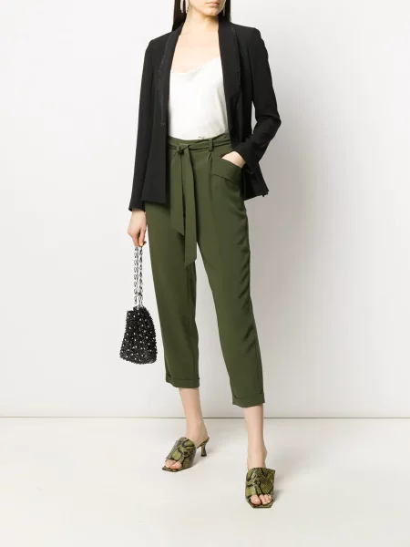 Decupat pantaloni Liu Jo verde