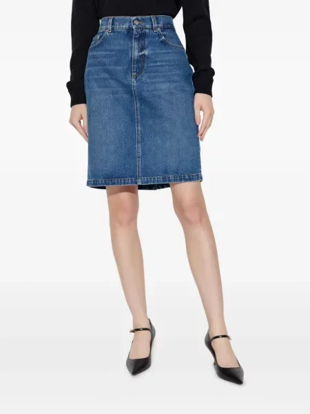 Mini džínová sukně Dolce & Gabbana modré