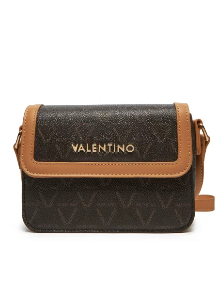 Valentino Τσάντα Lady Re καφέ