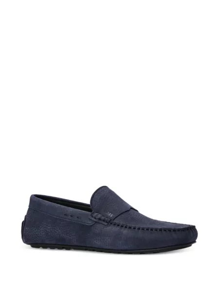Pantofi loafer Boss din piele albastru