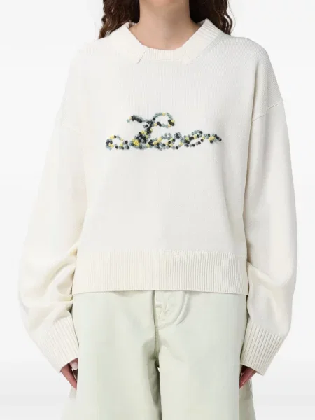 Pulover Paul Smith cu broderie tricotate