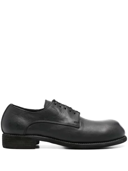 Pantofi derby Guidi din piele negru