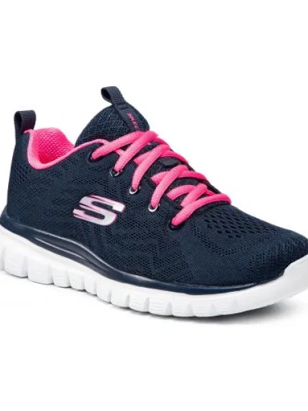 Cipő SKECHERS Get Connected Navy/Hot Pink