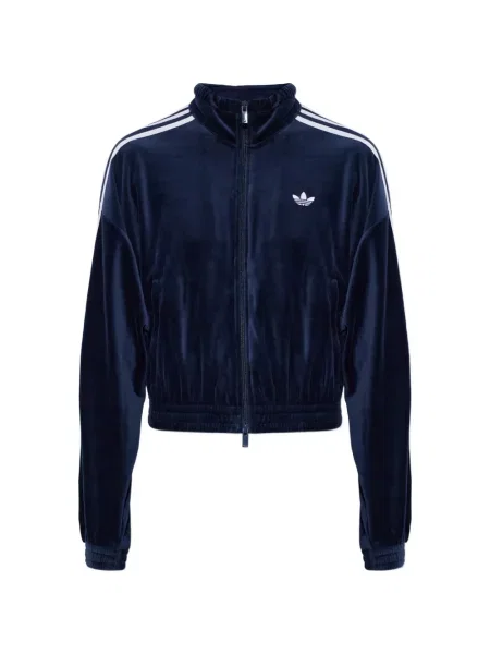 Top Adidas din velur albastru