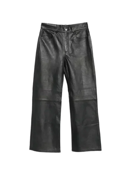 Pantaloni Haikure din piele negru