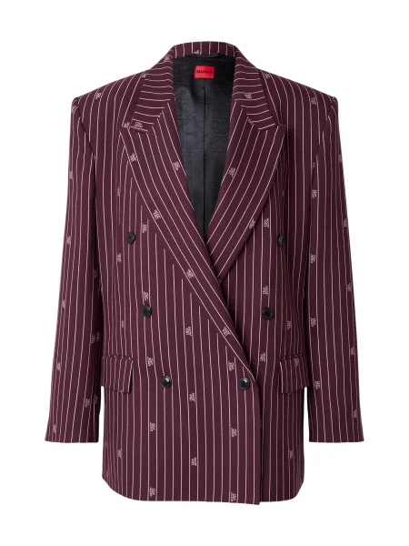 HUGO Sacou Antegi roșu / alb murdar burgundy