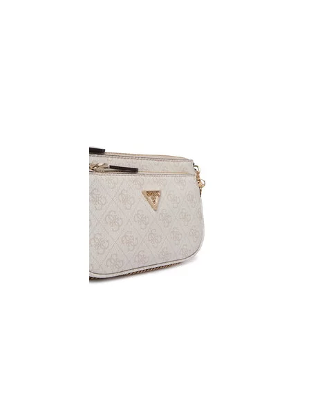 Guess Ročna torba Noelle II Mini Bež bela