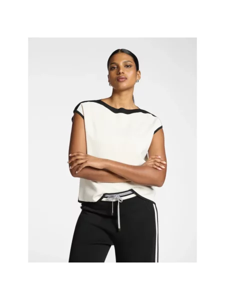 Bluzka Elena Miro' z krótkim rękawem biała