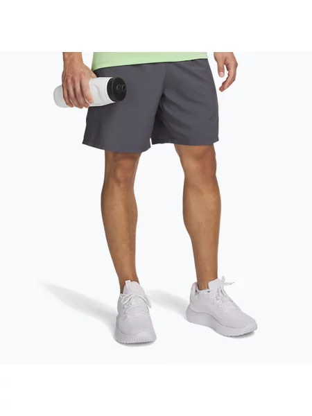 Pantaloni scurți de antrenament pentru bărbați Under Armour Tech Sport castlerock/lumos lime