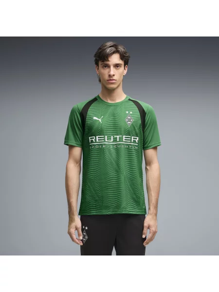 PUMA MÄ™ska dopasowana koszulka treningowa Borussia MÃ¶nchengladbach Akcesoria S zielony