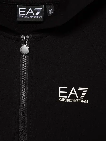 Bluza z kapturem dziecięca Ea7 Emporio Armani czarna