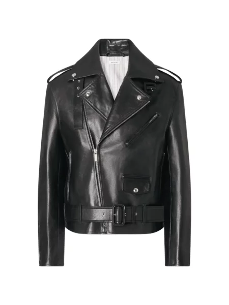 Cu centură geanta de piele Thom Browne negru