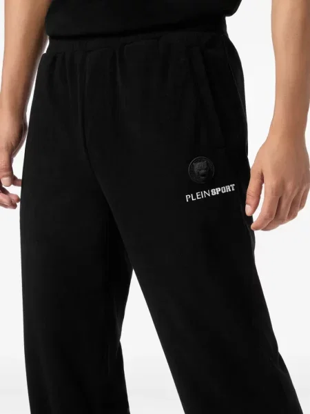 Флийс панталон Plein Sport бродирани черно