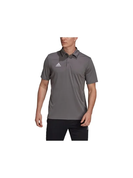 Tricou polo Adidas gri