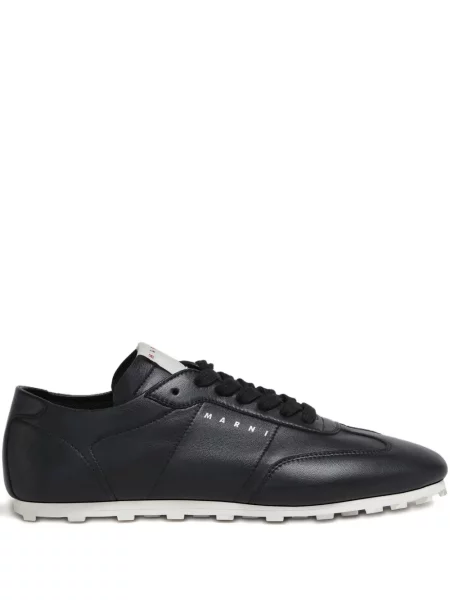 Sneakerși Marni cu șireturi din dantelă negru