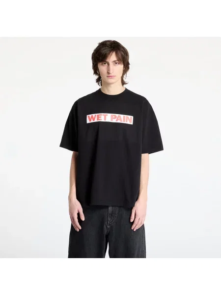 Tricou PLEASURES Wet Pain T-Shirt Black S negru