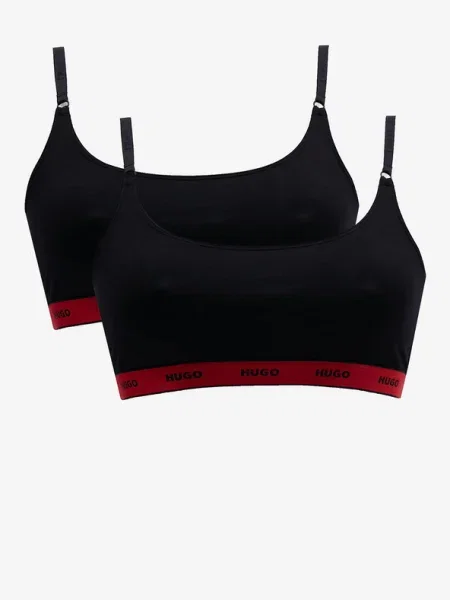 Сутиен HUGO 2 броя с десен черно