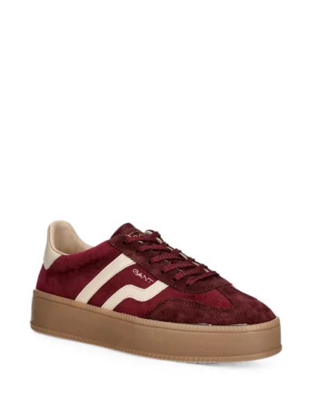 Sneakerși Gant din piele de căprioară cu platformă roșu