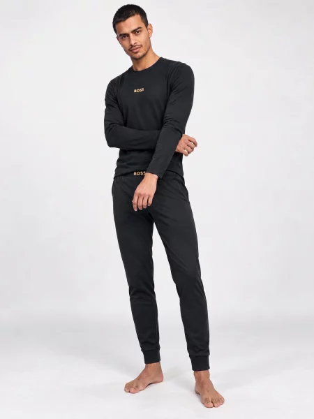 Lung pijamale Boss negru