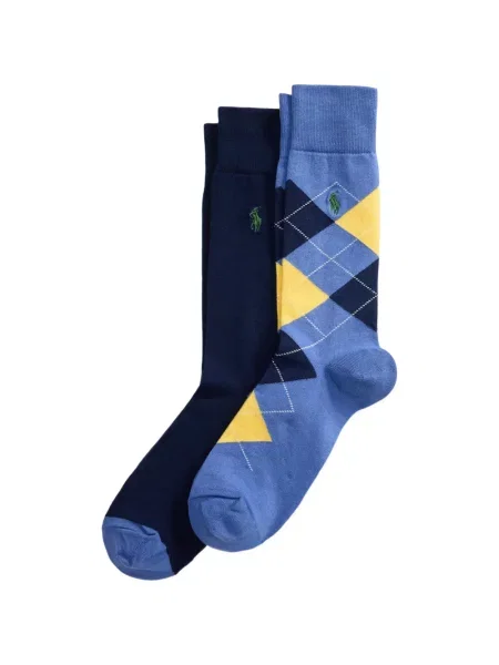 Șosete Polo Ralph Lauren cu model argyle negru