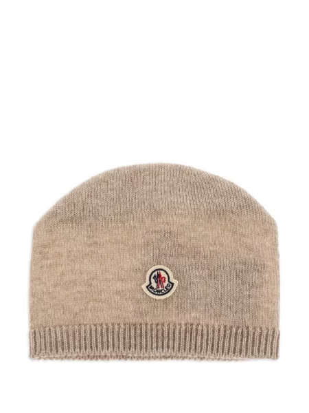 Czapka dziecięca Moncler Enfant brązowa