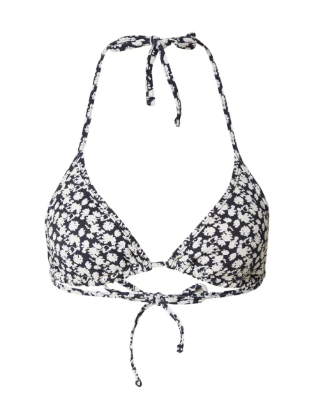 Marc O'Polo Sutien costum de baie Millefleur bleumarin / albastru noapte alb