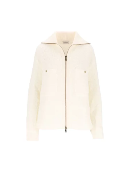 Kardigan Moncler wełniany beżowy