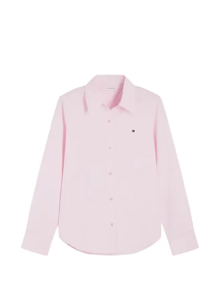 Cămașă Tommy Hilfiger cu broderie roz