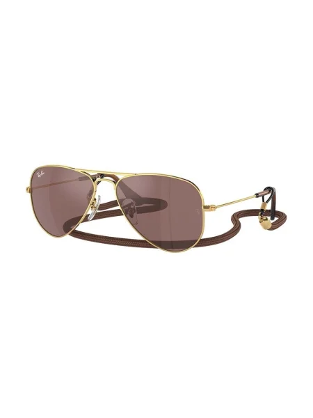 Ray-Ban gyerek napszemüveg JUNIOR AVIATOR barna