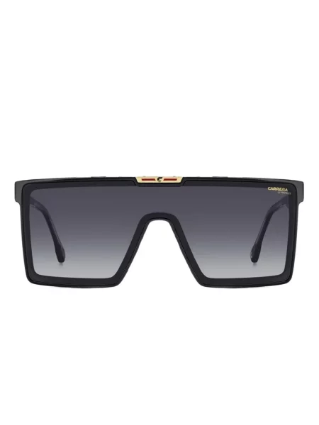 Křišťálové obdélníkové sluneční brýle Carrera černé