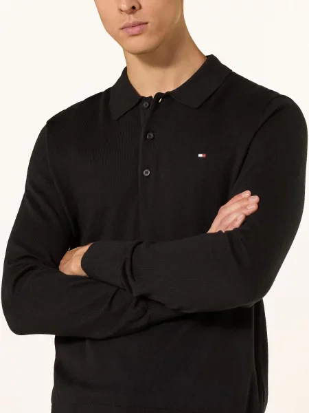 Tommy Hilfiger Úpletová Polokošile černá