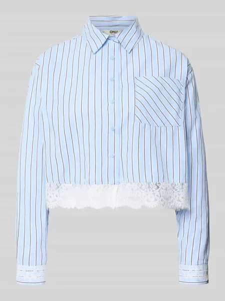 Koszula z długim rękawem o kroju boxy z czystej bawełny model KHALIDA' Only