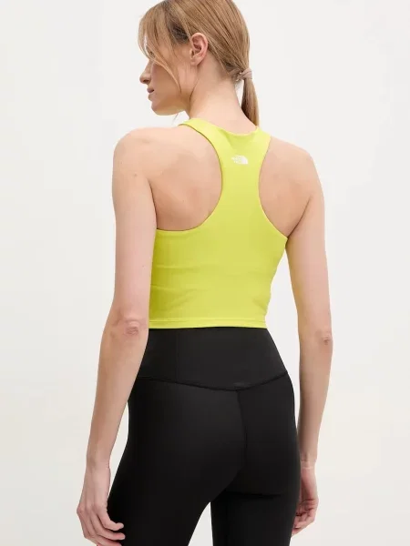 Sportovní podprsenka The North Face Refina zelená žlutá