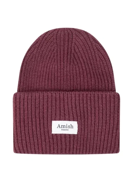 Căciulă Amish tricotate roșu