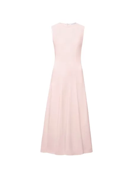 Rochie midi Another Tomorrow evazată roz