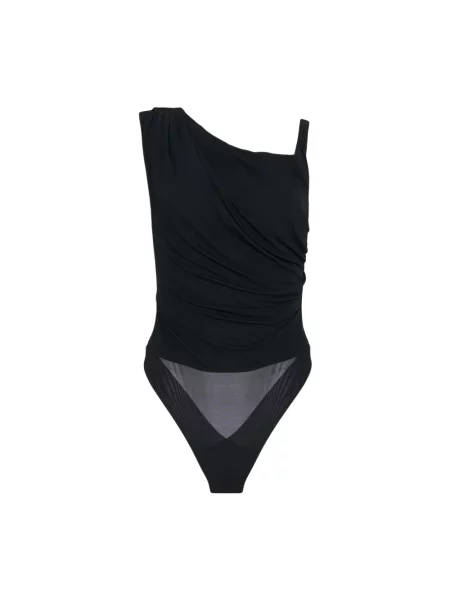 Koszulka Elisabetta Franchi z dżerseju czarna